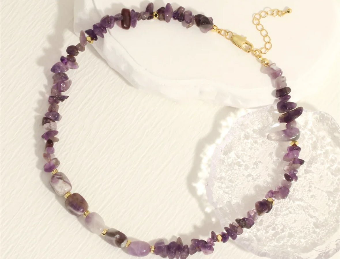Irregular Cut Gemstone Necklaces - Bumble & Bleat Soapery