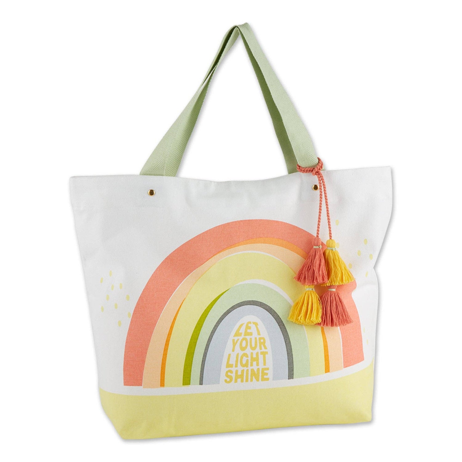 Let Your Light Shine Rainbow Printed Tote - Bumble & Bleat Soapery