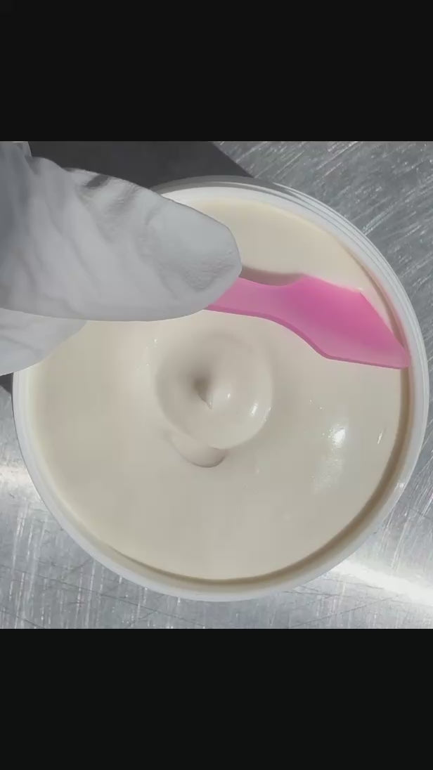 Rich texture of Goat Milk & Honey Rescue Cream designed to support the skin barrier