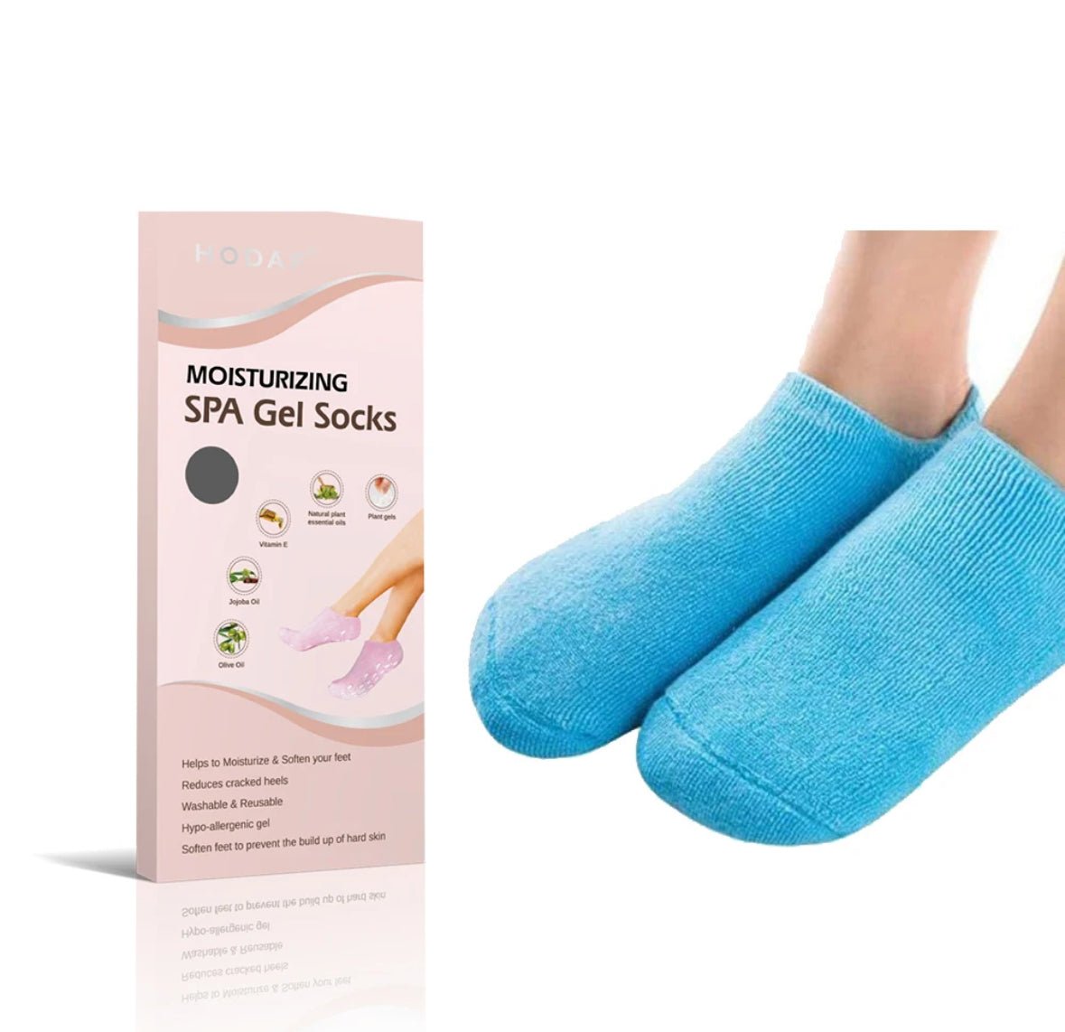 Skin Treatment Moisturizing Spa Gel Socks - Bumble & Bleat Soapery