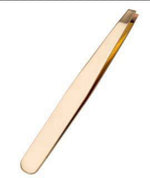 Stainless Steel Slanted Eyebrow Tweezer - Bumble & Bleat Soapery