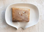 Stoneware Soap Dish W/ Drip Spout in White - Bumble & Bleat Soapery