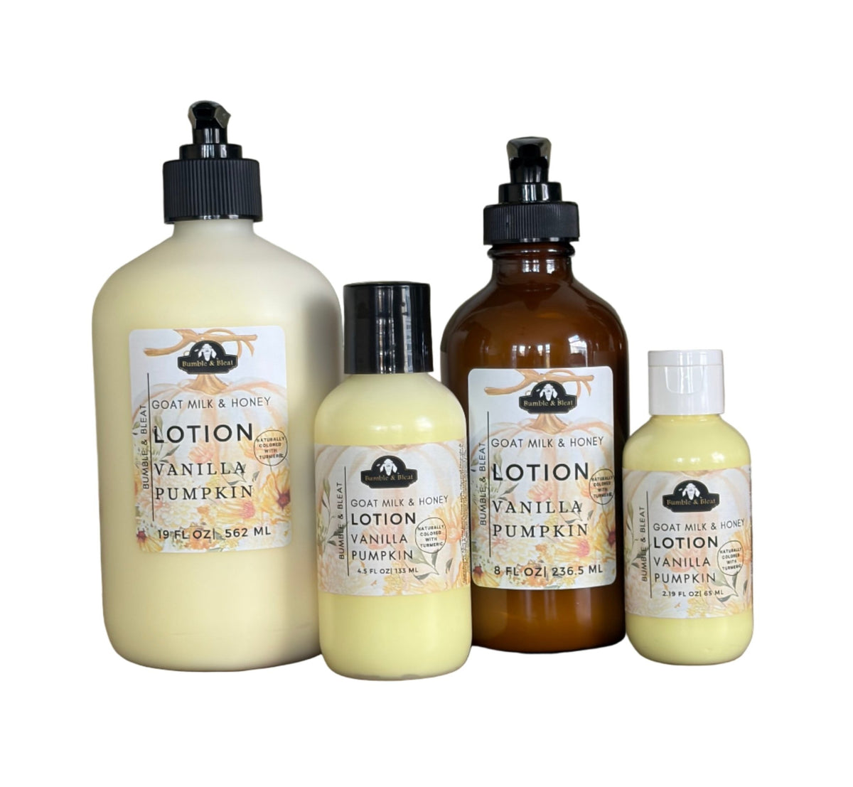 Vanilla Pumpkin Goat Milk and Honey Lotion - Bumble & Bleat Soapery