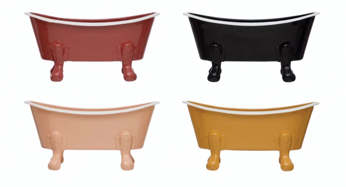 Vintage Metal Bathtub Soap Dish 8 Colors - Bumble & Bleat Soapery